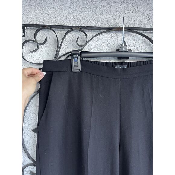 Eileen Fisher Straight Leg Dress Pants- Size Large - Black - Picture 2 of 11